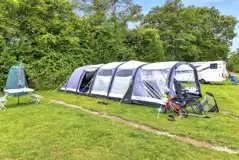 Electric grass tent pitch - Overview