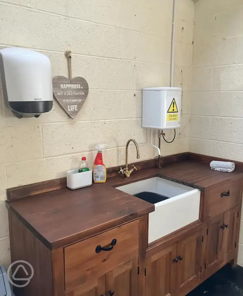 Washing up area