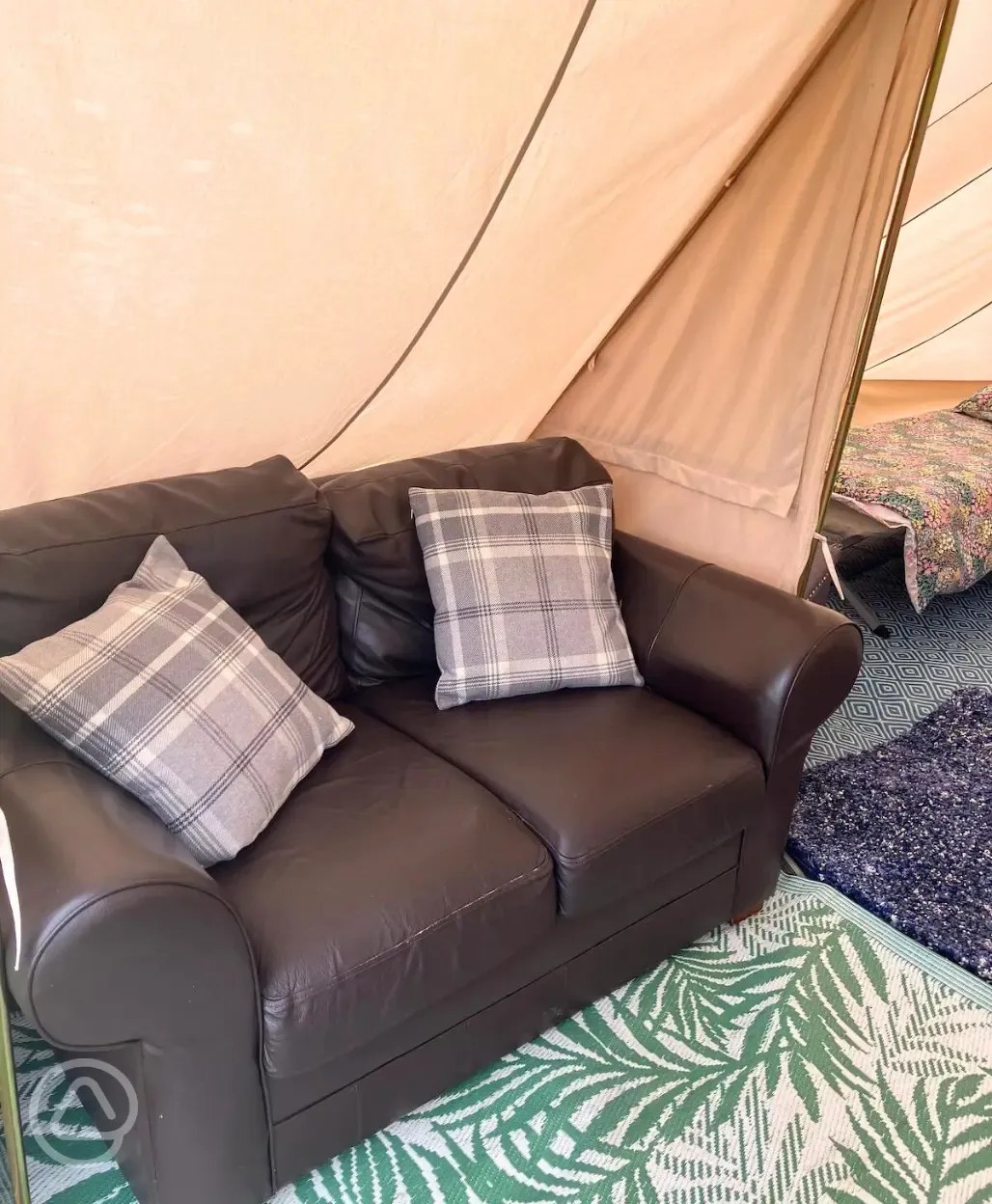 Bell tent sofa