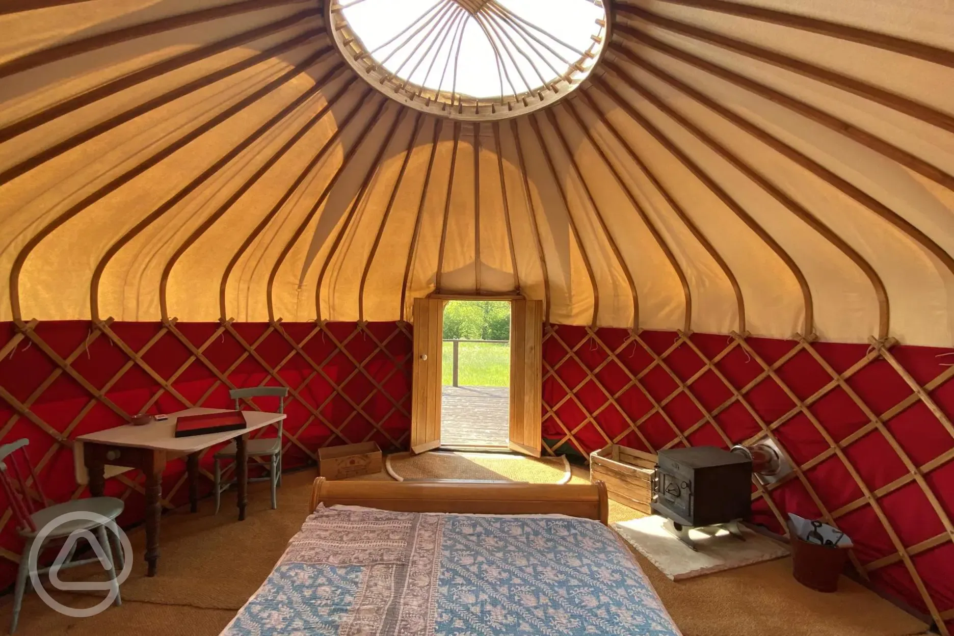 Swallow Yurt interior