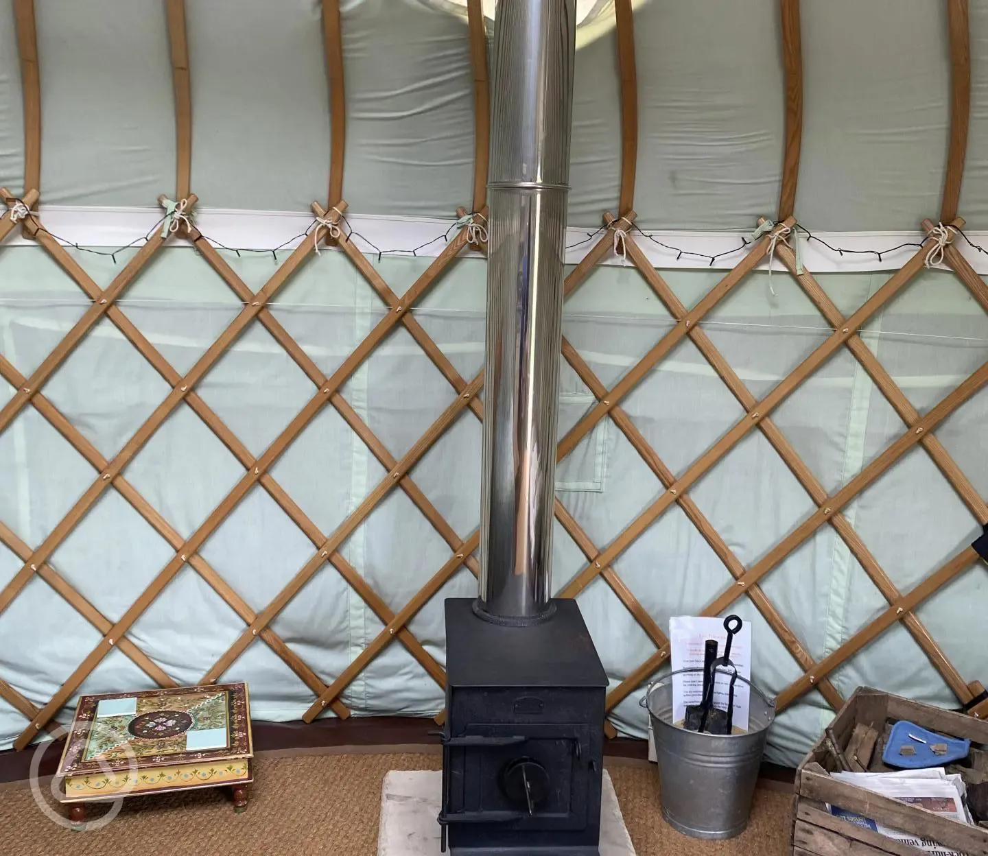 Lapwing Yurt wood burner