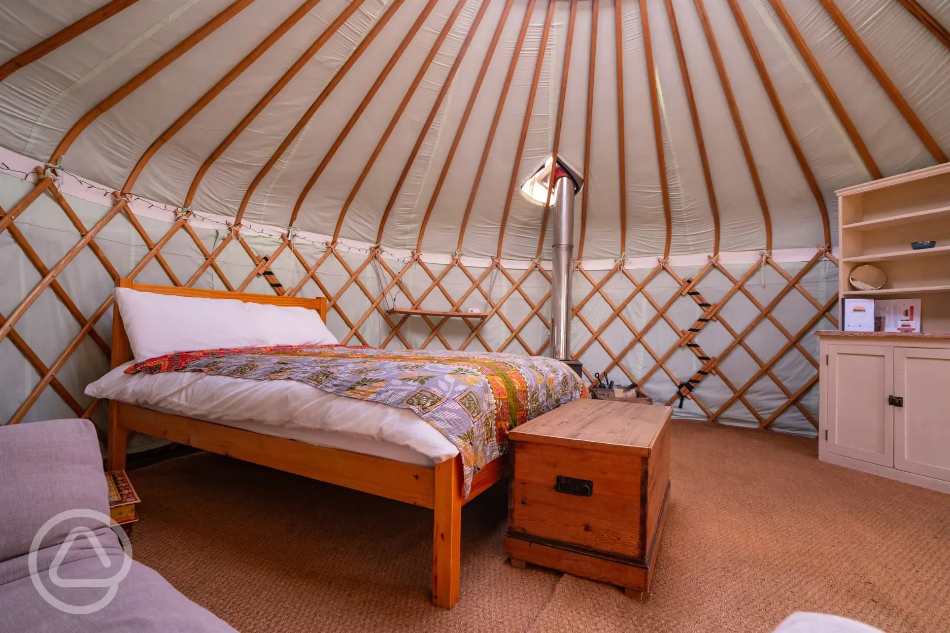 Lapwing Yurt interior