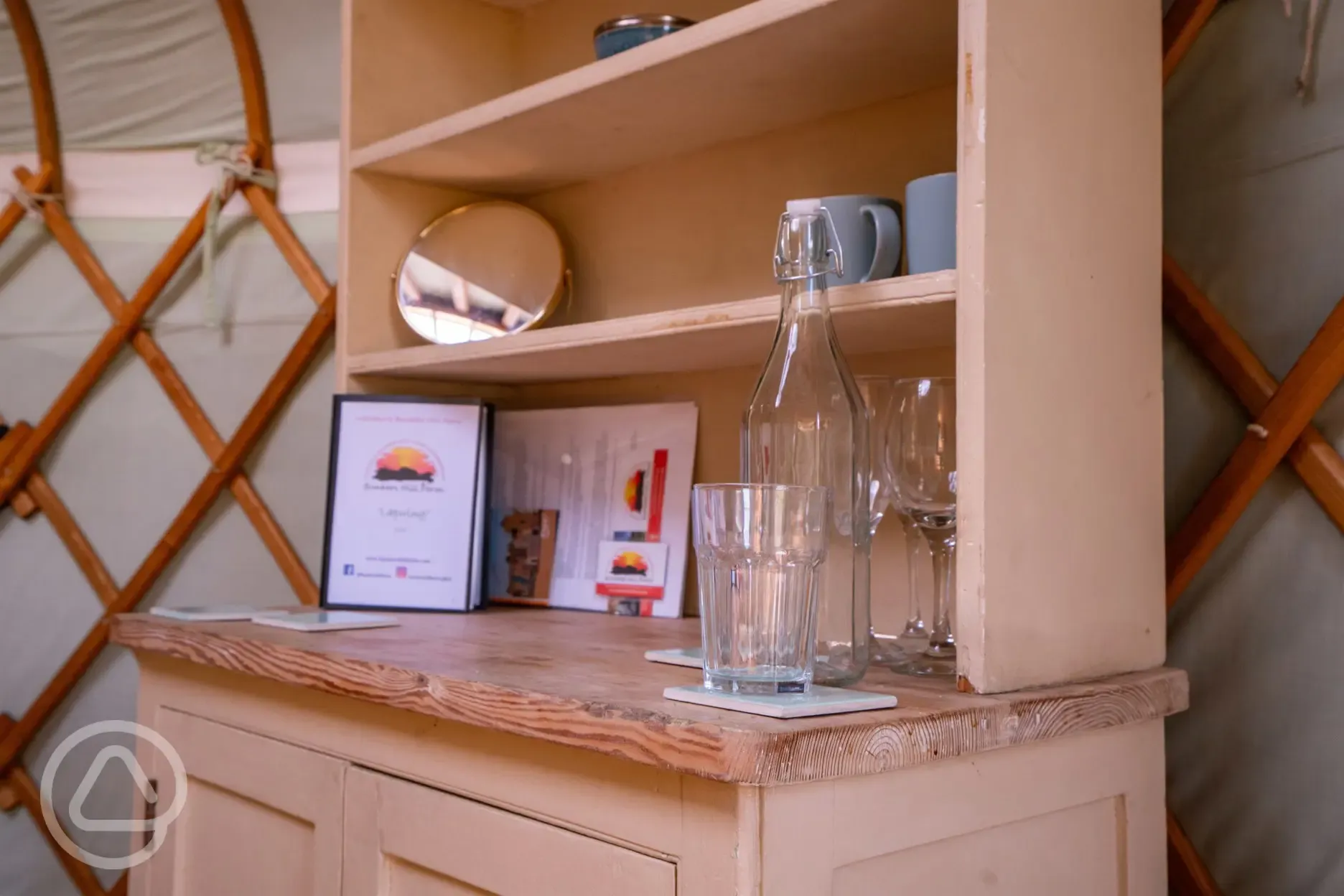 Lapwing Yurt interior