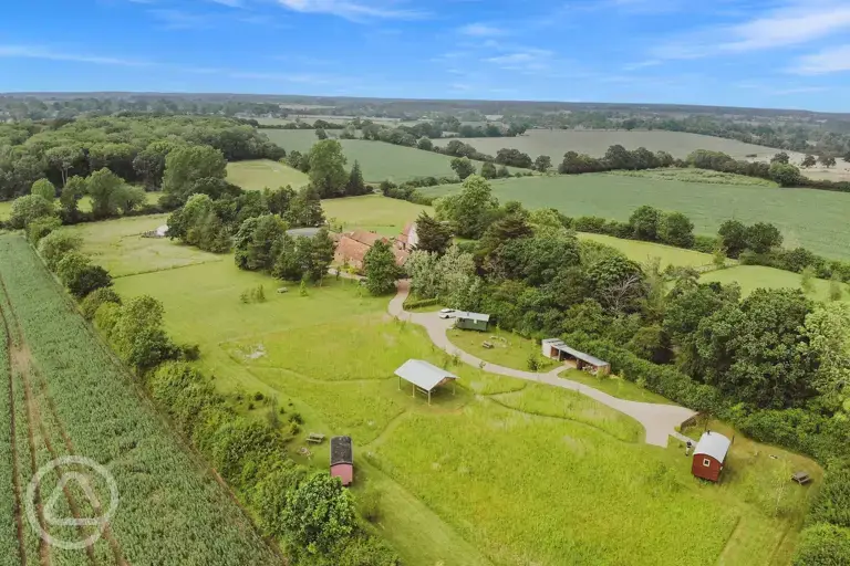 Aerial of the site