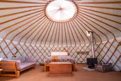 Lapwing Yurt interior