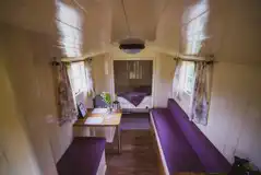 Kingfisher shepherd's hut interior