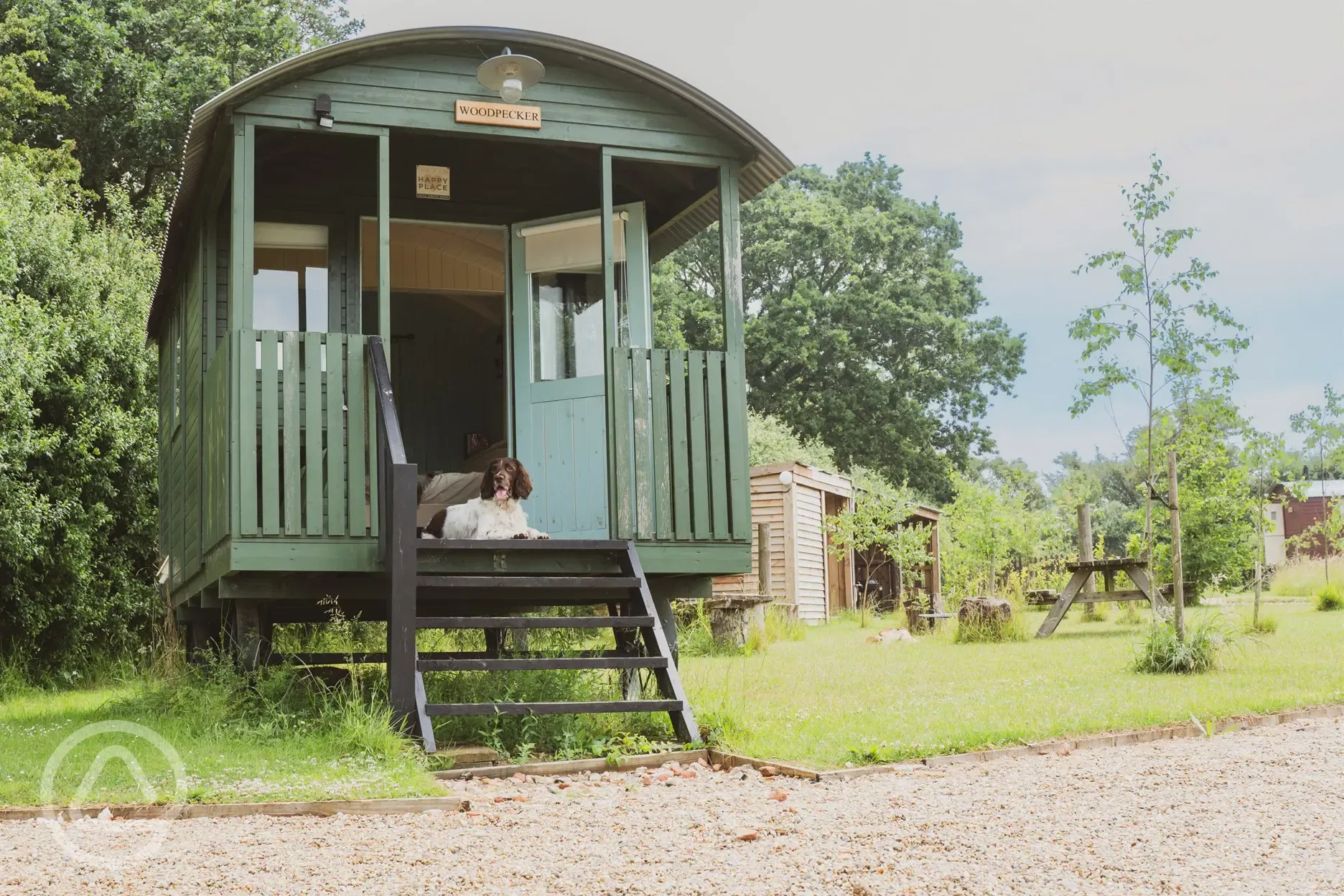 Woodpecker shepherd's hut