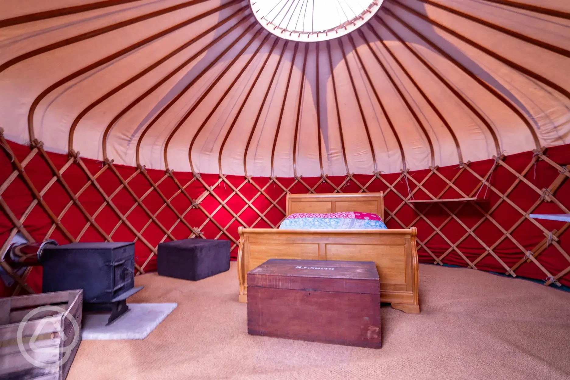 Swallow Yurt interior