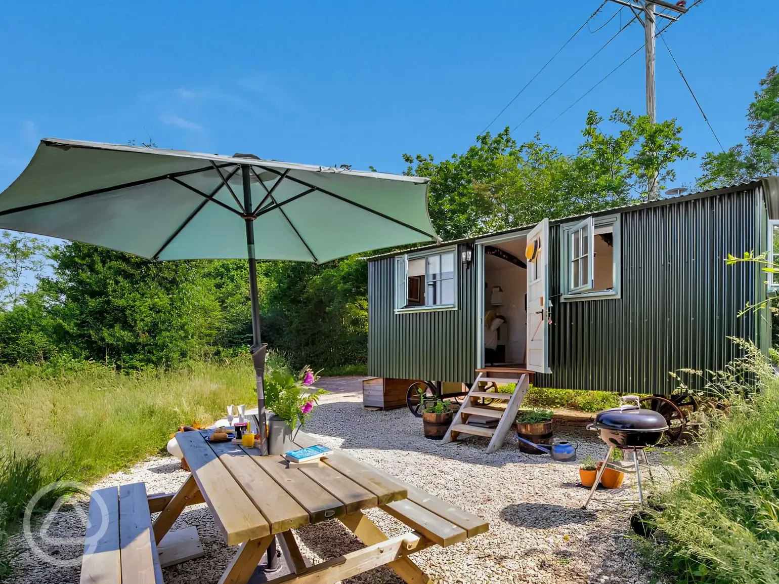 Oak shepherd's hut