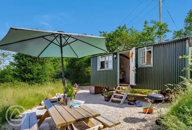 Oak shepherd's hut