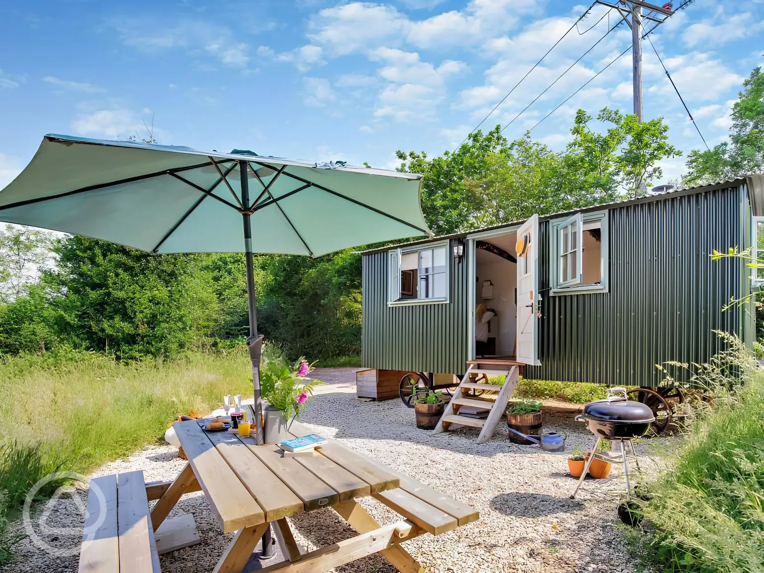 Oak shepherd's hut