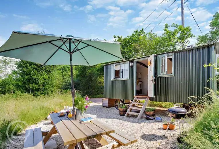 Oak shepherd's hut