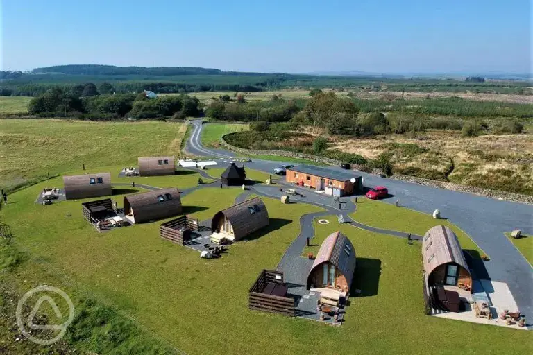 Aerial of the site