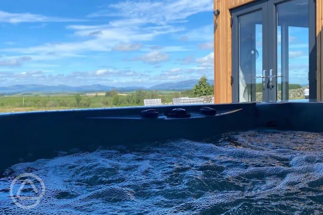 Galloway cabin electric hot tub