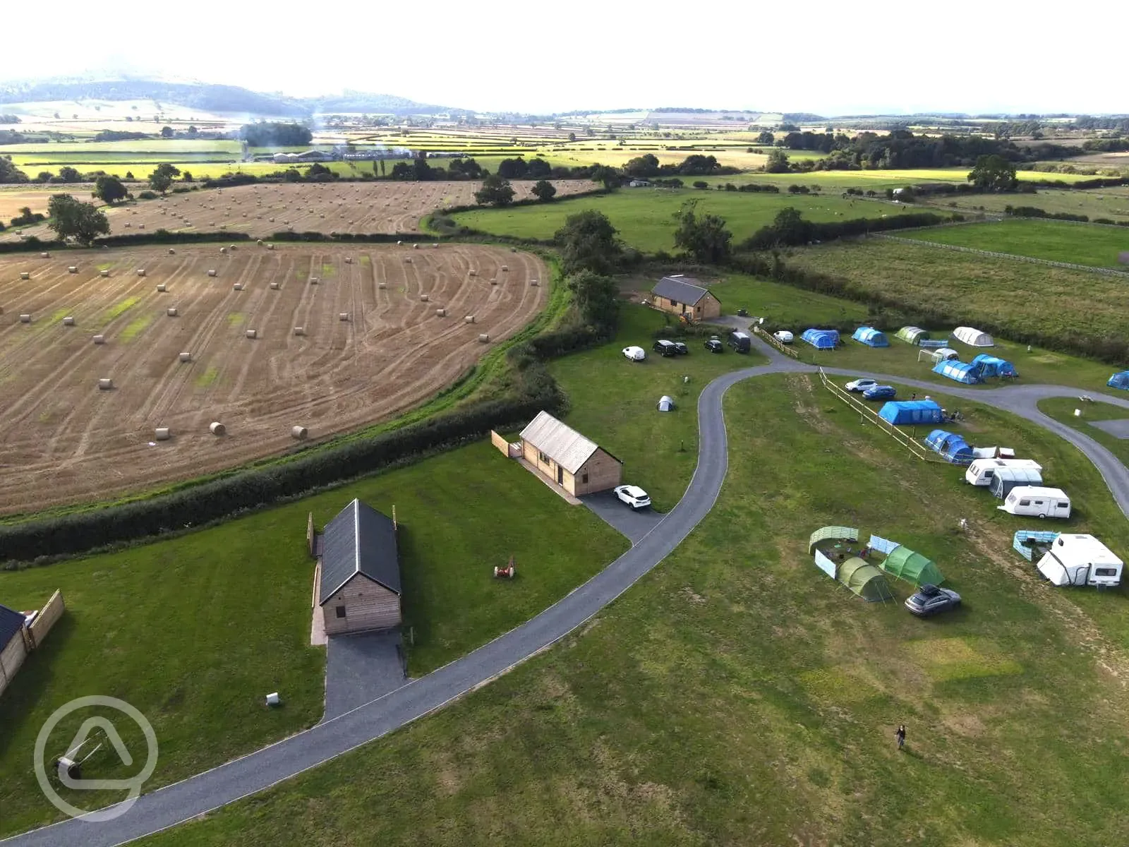 Aerial of the campsite