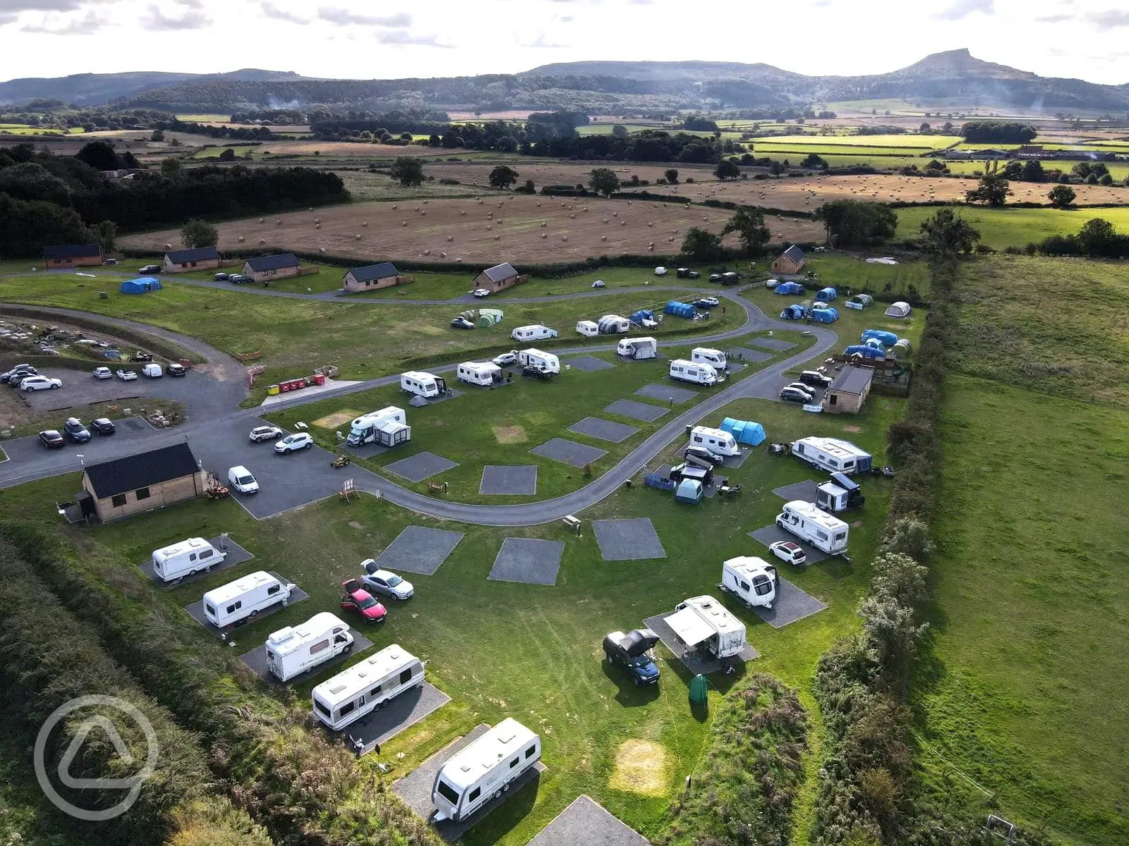 Aerial of the campsite