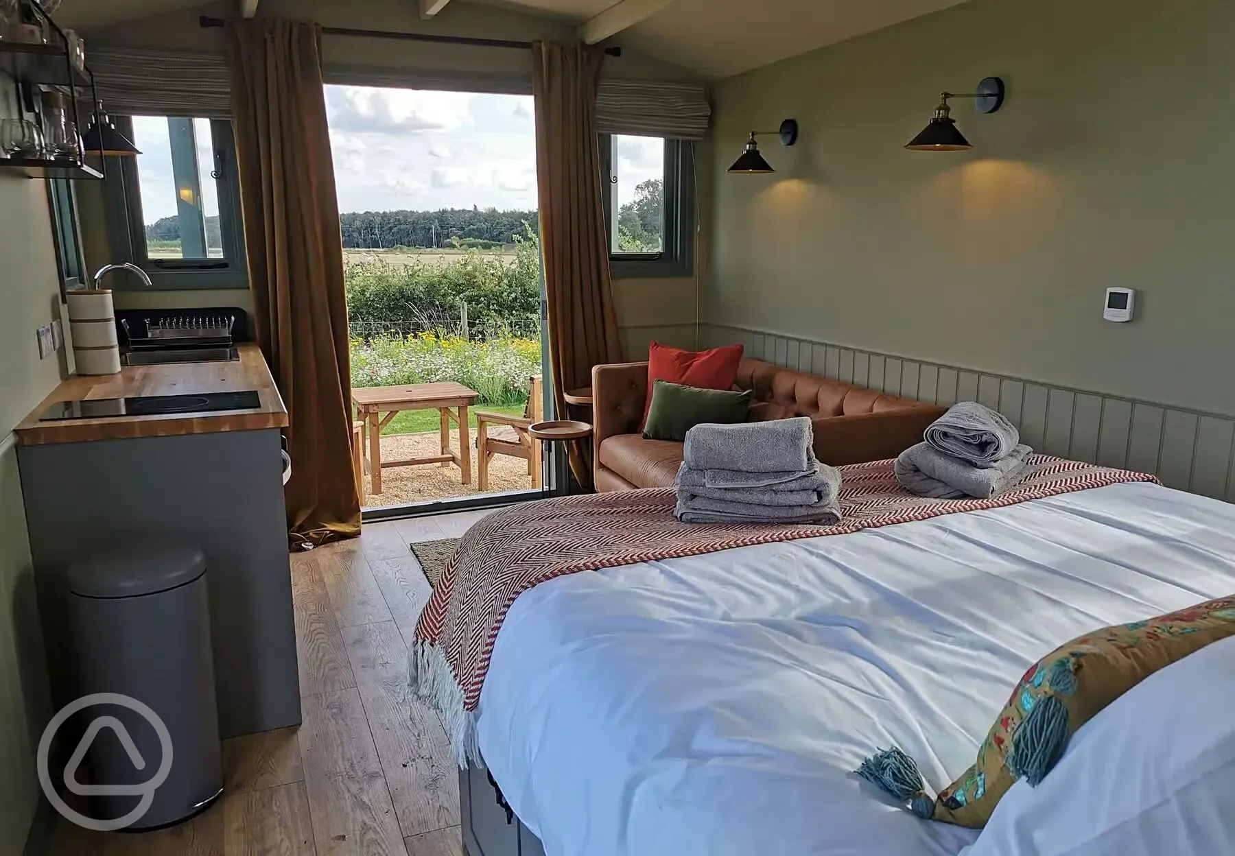 Shepherds hut interior