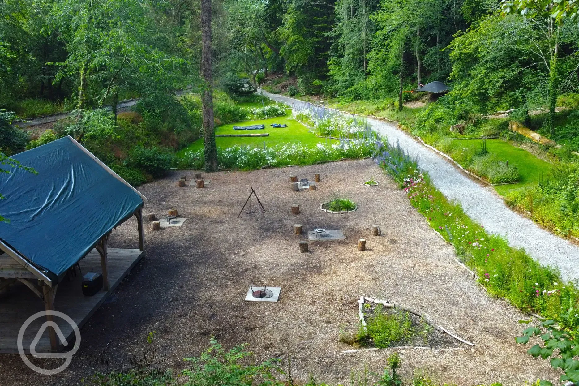 Aerial of the communal area