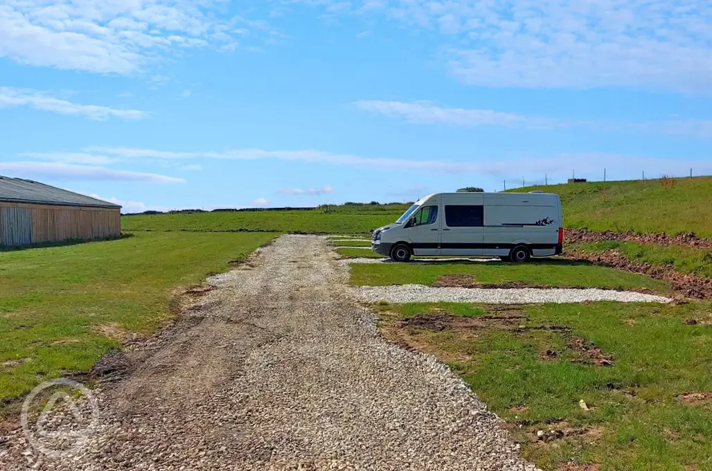 Non electric hardstanding touring pitches