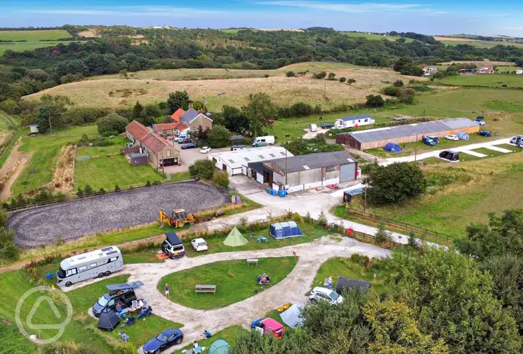 Aerial of the site