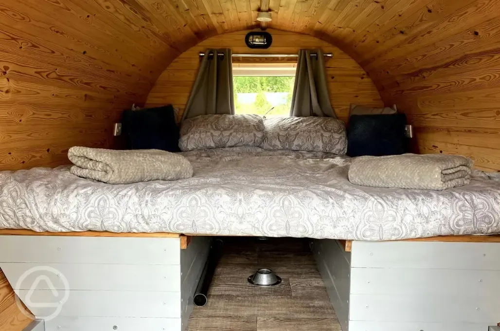 Camping pod interior