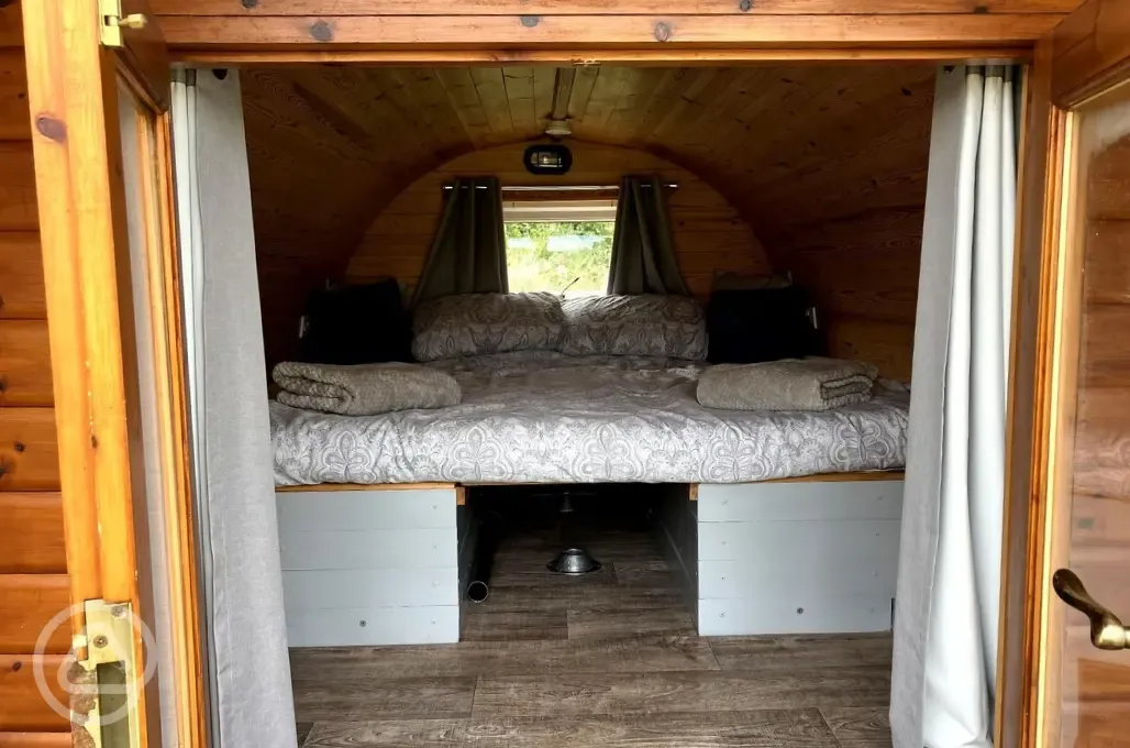 Camping pod interior