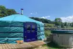 Yurt and private hot tub