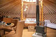 Curlew yurt interior