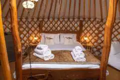 Curlew yurt interior