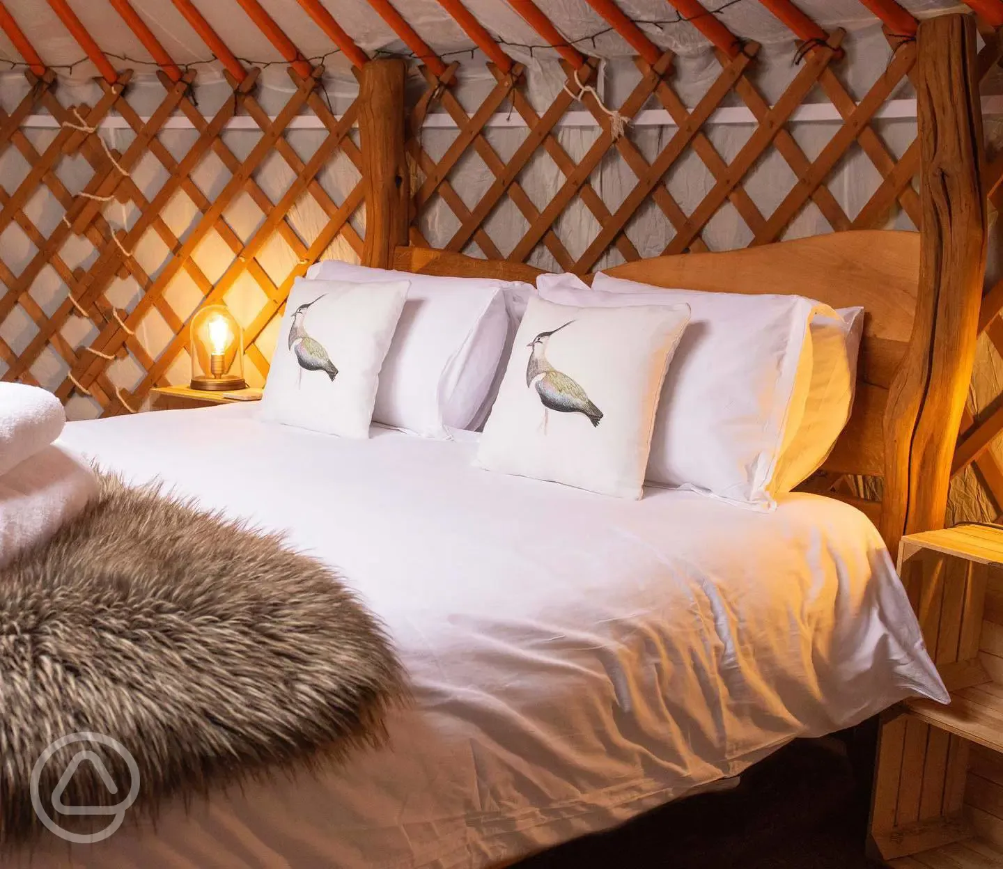 Lawping yurt interior