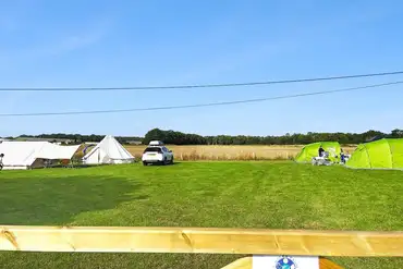 Grass camping pitches at Sindles Farm