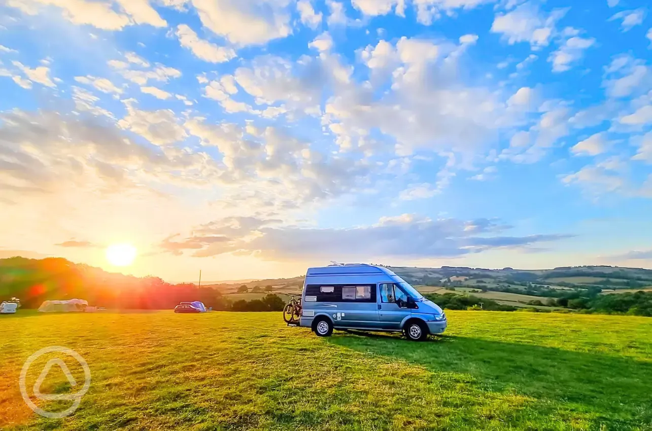 Non electric grass campervan pitches