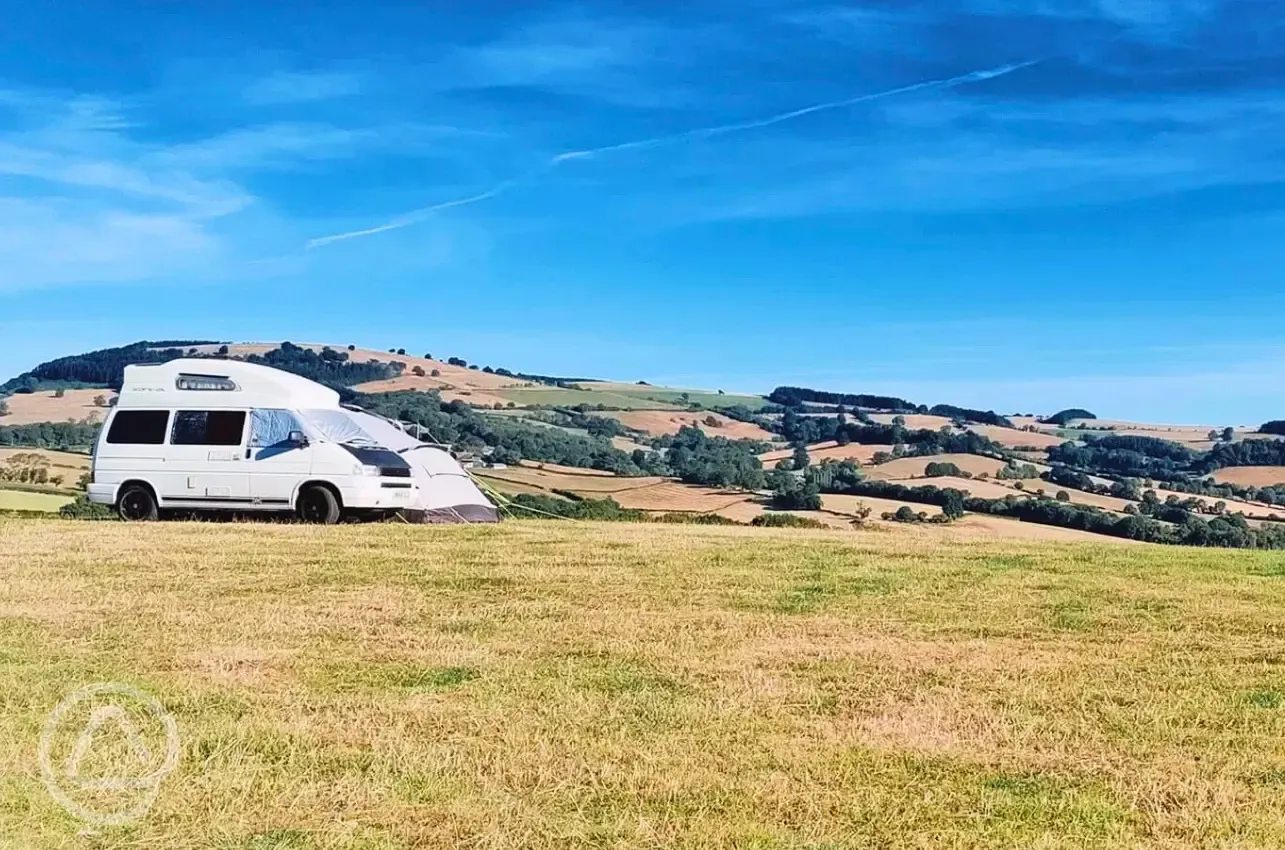 Non electric grass campervan pitches