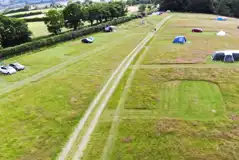Aerial of the campsite Aerial of the campsite