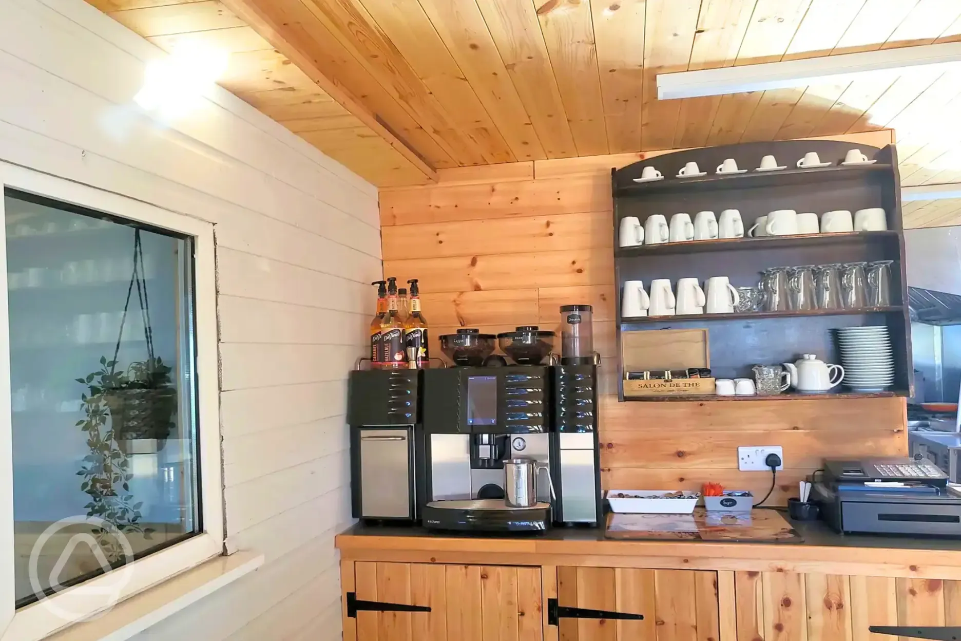 Curlew Cafe (open daily) offering barista coffee