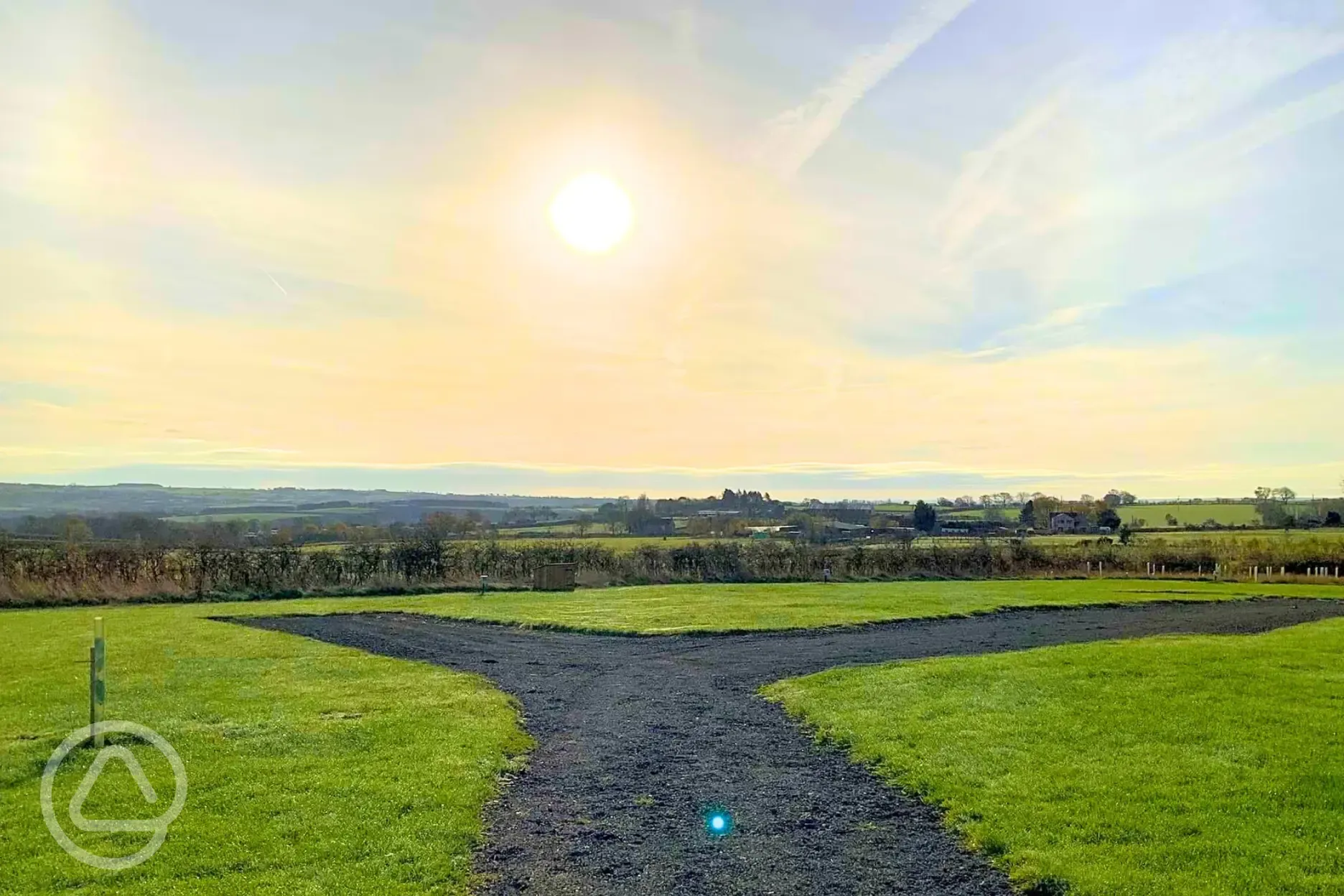 Electric hardstanding 6m x 9m pitches with 16 amp hook ups