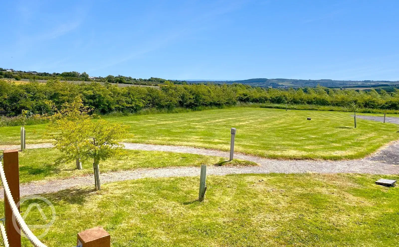 Electric grass pitches at High Farm Holiday Park