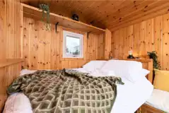 Railway wagon with a double bed (bedding included)