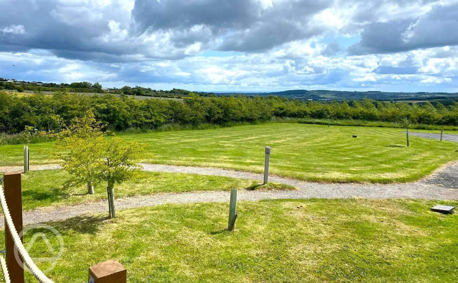 Electric grass pitches at High Farm Holiday Park