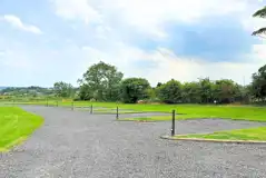 Electric hardstanding 6m x 9m pitches with 16 amp hook ups