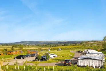 High Farm Holiday Park with Durham Dale views