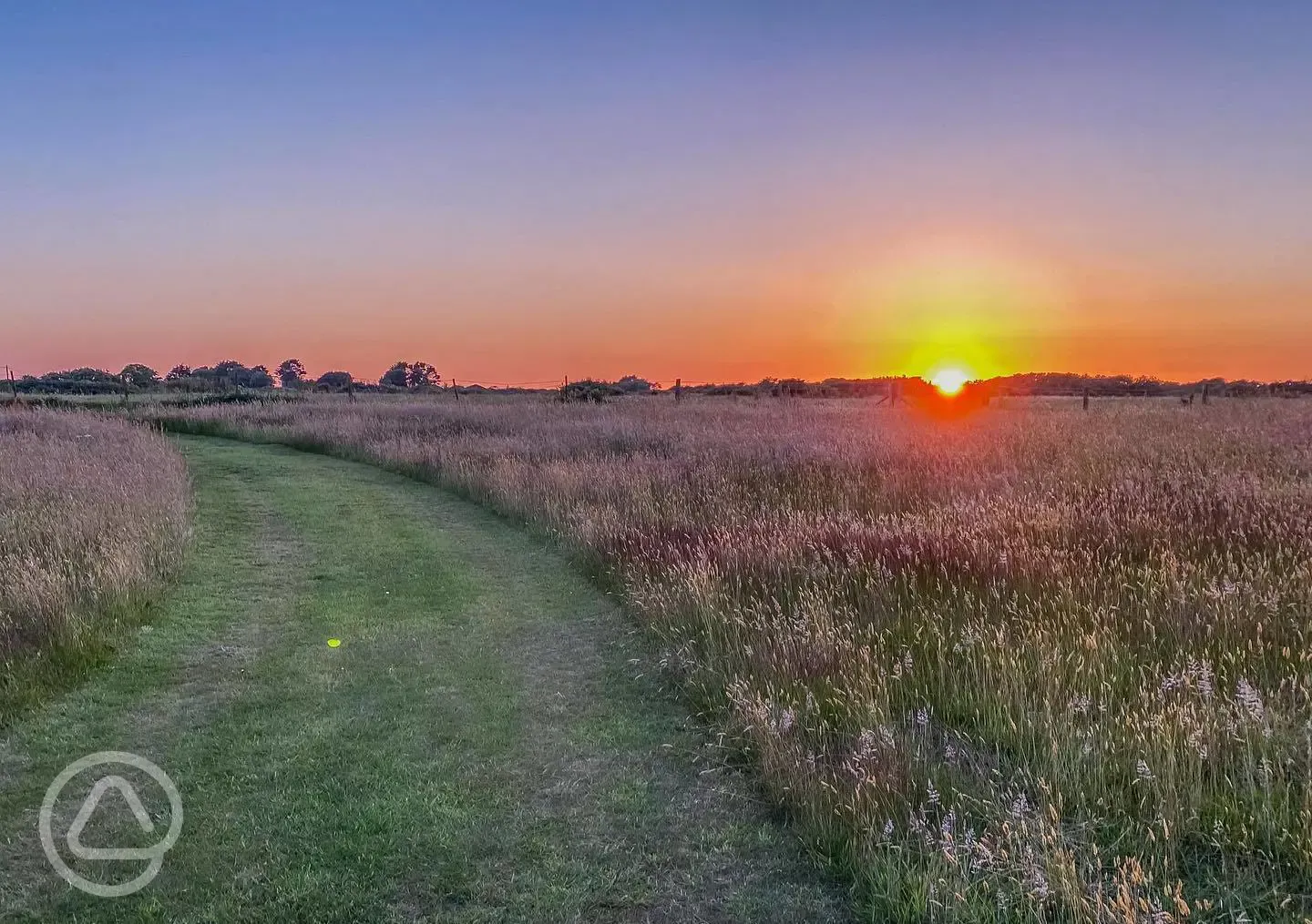 Site at sunset