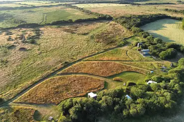 Aerial of Trenoon Meadow Camping