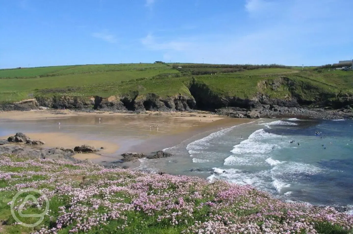 Nearby Poldhu Beach