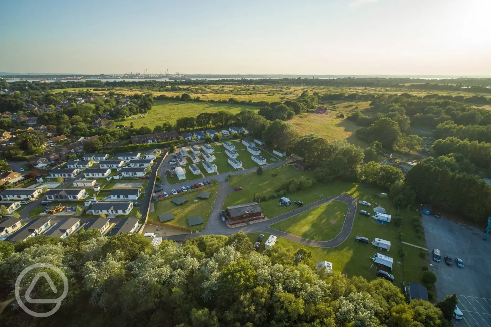 Campsite aerial