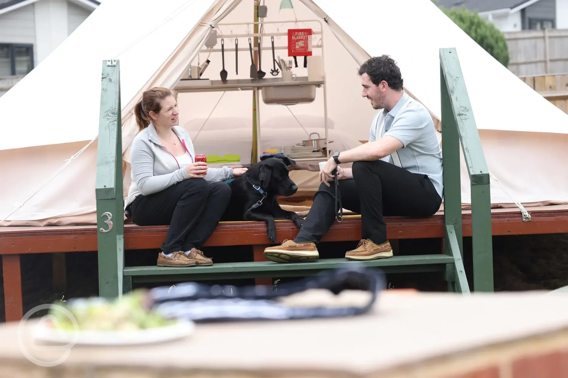 Dog friendly bell tents