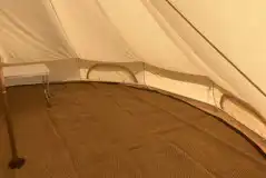 Bell tent interior Bell tent interior