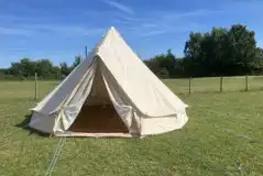 Bell tent exterior Bell tent exterior