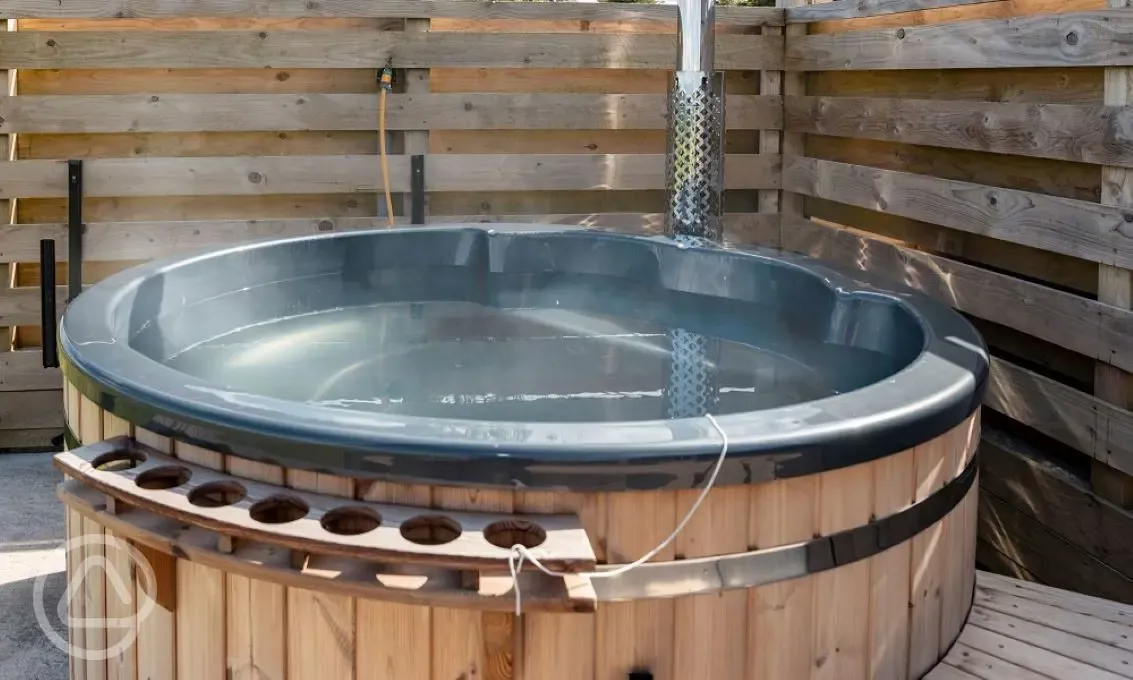 Optional hot tub