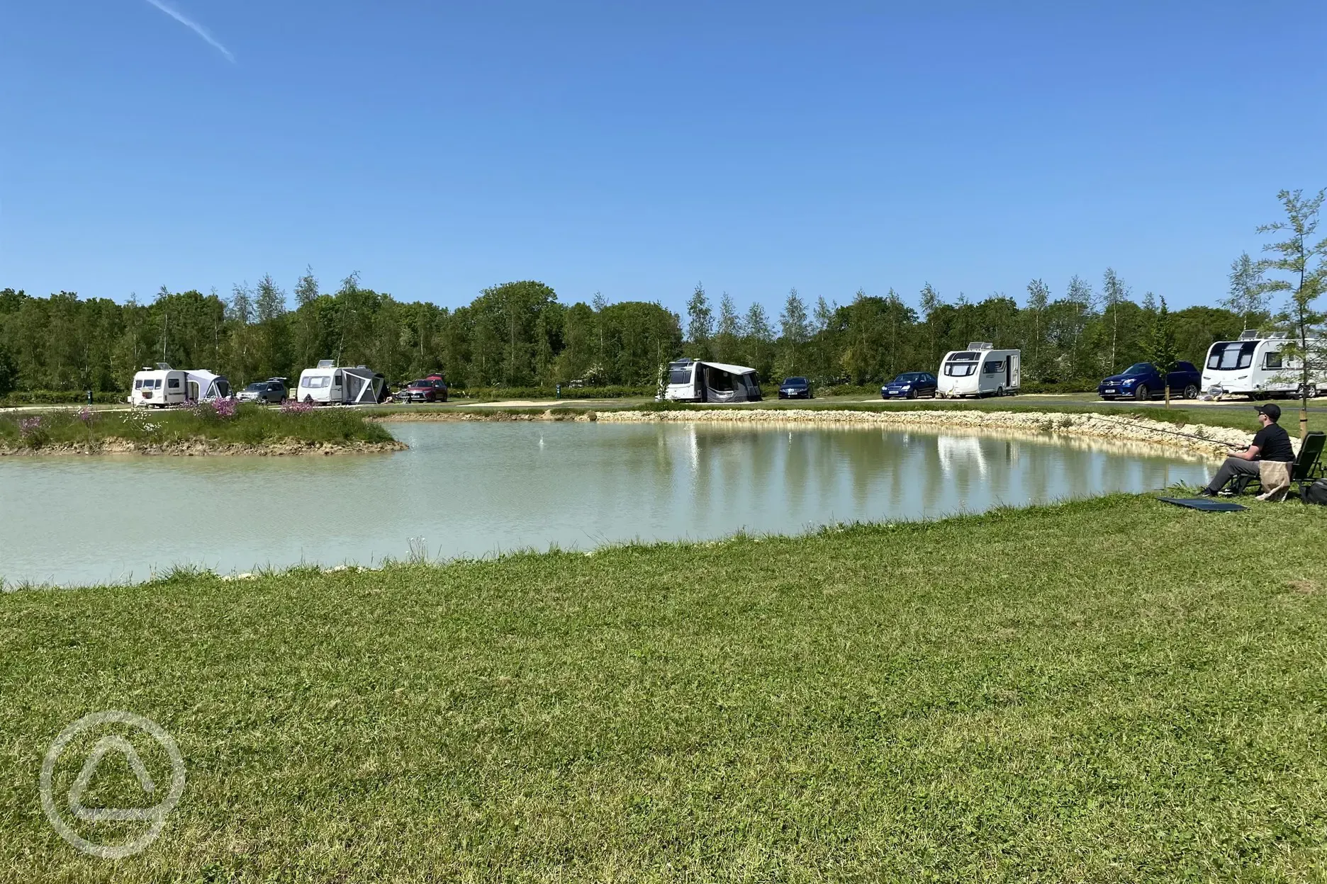 Waterside fully serviced hardstanding touring pitches Waterside fully serviced hardstanding touring pitches